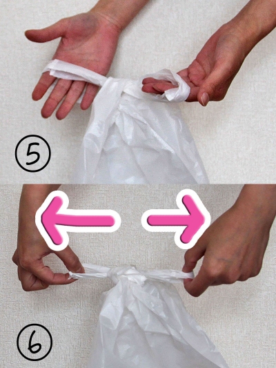 ビニール袋を簡単に結ぶ方法 ビニール袋を簡単に結ぶ方法とは ビニール袋 結ぶ方法 